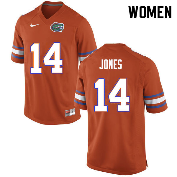 Women #14 Emory Jones Florida Gators College Football Jerseys Sale-Orange